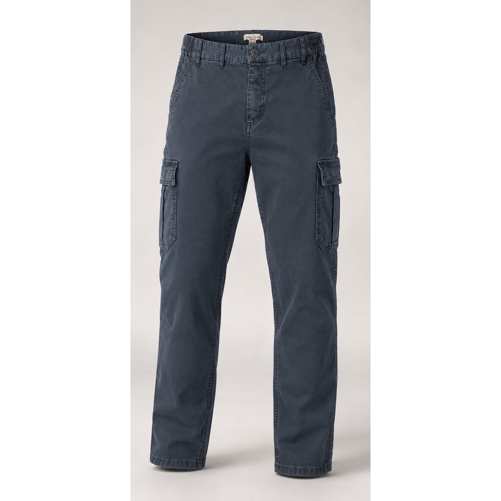 Carbon2Cobalt Cargo Pants Mens 34x30 Stretch Cotton Blue Elastic Waist